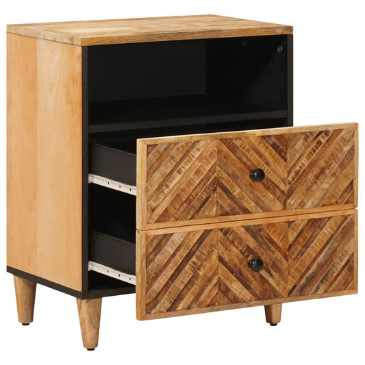 Bedside Table Brown 50 x 33 x 62 cm Solid Mango Wood Bedside Table Brown 50 x 33 x 62 cm Solid Mango Wood