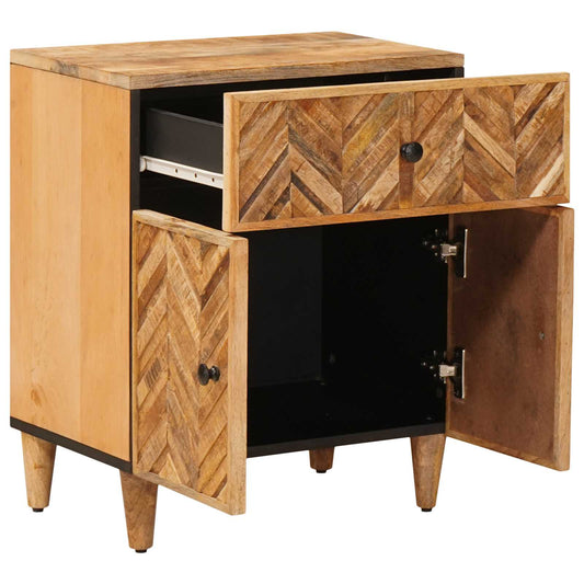 Bedside Table Brown 50 x 33 x 62 cm Solid Mango Wood Bedside Table Brown 50 x 33 x 62 cm Solid Mango Wood