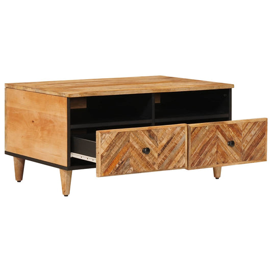 Coffee Table with Drawer Brown 80 x 54 x 40 cm Solid Mango Wood Coffee Table with Drawer Brown 80 x 54 x 40 cm Solid Mango Wood