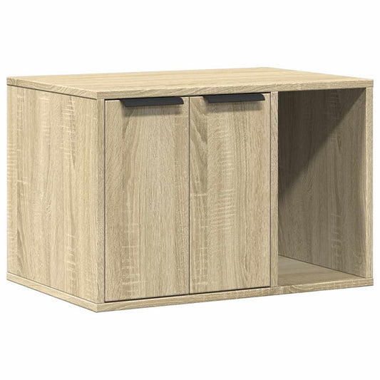 857726 vidaXL Cat Litter Box Enclosure Sonoma Oak 60x40x40 cm Engineered Wood 857726 vidaXL Cat Litter Box Enclosure Sonoma Oak 60x40x40 cm Engineered Wood