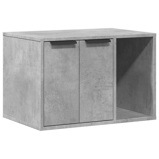 Cat Litter Box Enclosure Concrete Grey 60x40x40 cm Engineered Wood Cat Litter Box Enclosure Concrete Grey 60x40x40 cm Engineered Wood