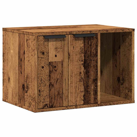 Cat Litter Box Enclosure Old Wood 60x40x40 cm Engineered Wood Cat Litter Box Enclosure Old Wood 60x40x40 cm Engineered Wood