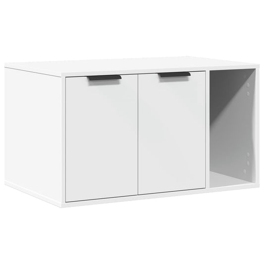 Cat Litter Box Enclosure White 80x50x45 cm Engineered Wood Cat Litter Box Enclosure White 80x50x45 cm Engineered Wood