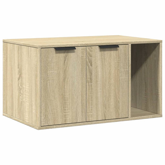 Cat Litter Box Enclosure Sonoma Oak 80x50x45 cm Engineered Wood Cat Litter Box Enclosure Sonoma Oak 80x50x45 cm Engineered Wood