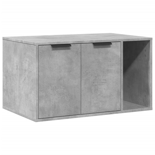 Cat Litter Box Enclosure Concrete Grey 80x50x45 cm Engineered Wood Cat Litter Box Enclosure Concrete Grey 80x50x45 cm Engineered Wood