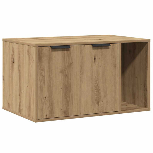 Cat Litter Box Enclosure Artisian Oak 80x50x45 cm Engineered Wood Cat Litter Box Enclosure Artisian Oak 80x50x45 cm Engineered Wood