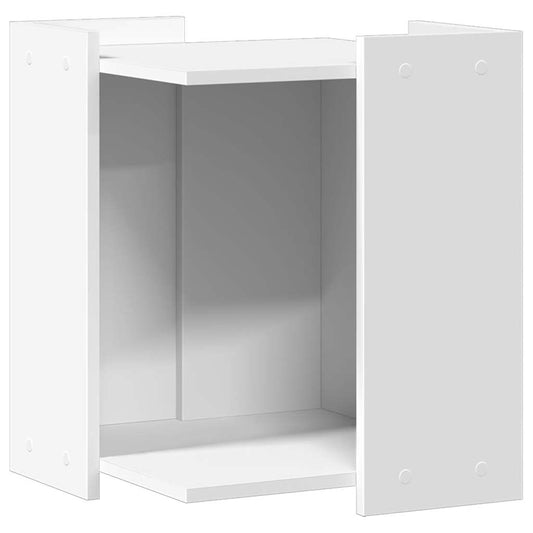 Cat Litter Box Enclosure White 42x42x51 cm Engineered Wood Cat Litter Box Enclosure White 42x42x51 cm Engineered Wood