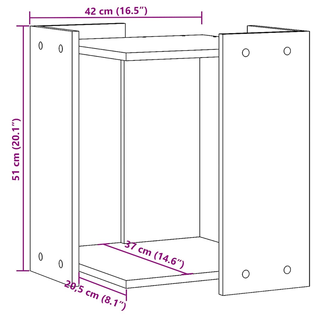 Cat Litter Box Enclosure Black 42x42x51 cm Engineered Wood