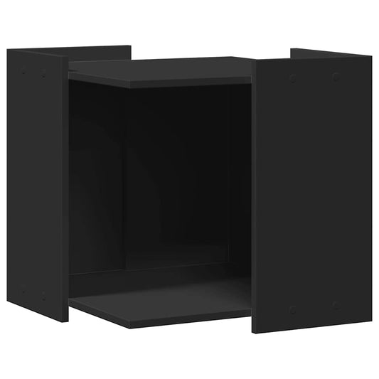 Cat Litter Box Enclosure Black 53 x 53 x 51 cm Cat Litter Box Enclosure Black 53 x 53 x 51 cm