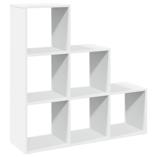 Room Divider Bookcase 3-Tier White 99x29x99 cm Engineered Wood Room Divider Bookcase 3-Tier White 99x29x99 cm Engineered Wood