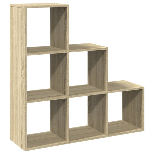Room Divider Bookcase 3-Tier Sonoma Oak 99x29x99 cm Engineered Wood Room Divider Bookcase 3-Tier Sonoma Oak 99x29x99 cm Engineered Wood