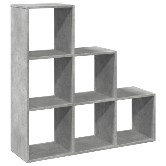 Room Divider Bookcase 3-Tier Concrete Grey 99x29x99 cm Engineered Wood Room Divider Bookcase 3-Tier Concrete Grey 99x29x99 cm Engineered Wood