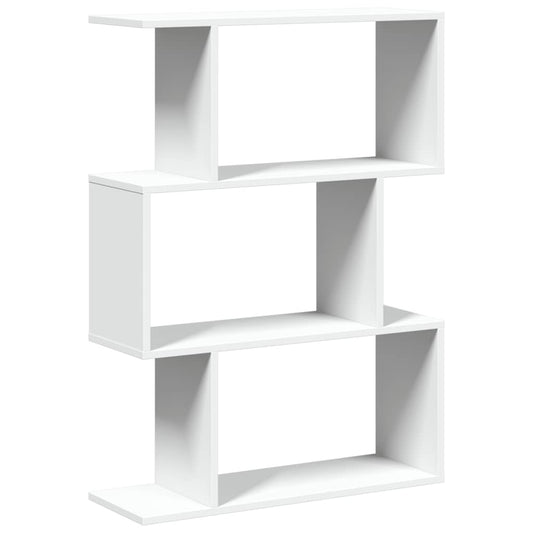 Room Divider Bookcase 3-Tier White 70x24x97 cm Engineered Wood Room Divider Bookcase 3-Tier White 70x24x97 cm Engineered Wood