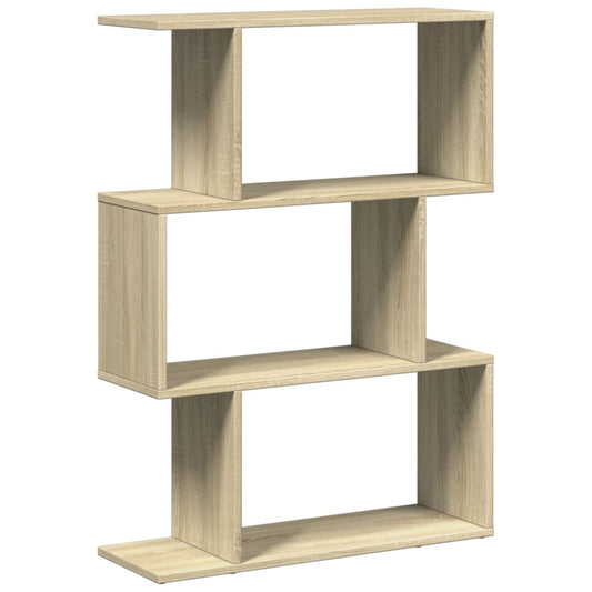 Room Divider Bookcase 3-Tier Sonoma Oak 70x24x97 cm Engineered Wood Room Divider Bookcase 3-Tier Sonoma Oak 70x24x97 cm Engineered Wood