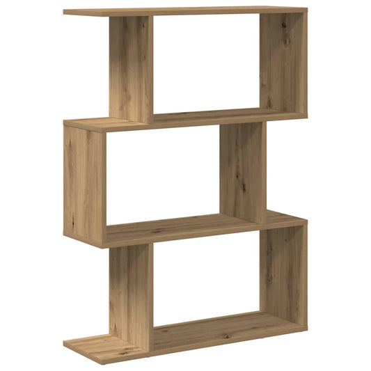 Room Divider Bookcase 3-Tier Artisan Oak 70x24x97 cm Engineered Wood Room Divider Bookcase 3-Tier Artisan Oak 70x24x97 cm Engineered Wood