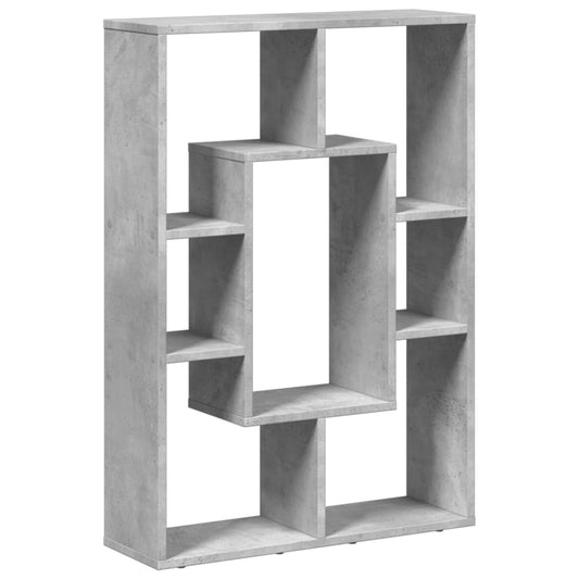 Bookcase Concrete Grey 63x20x90 cm Engineered Wood Bookcase Concrete Grey 63x20x90 cm Engineered Wood