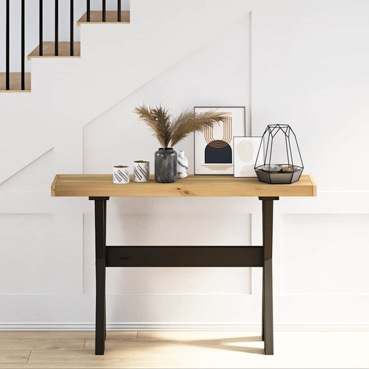 Console Table NOAIN X-Shaped Legs 120x30x75 cm Solid Wood Pine Console Table NOAIN X-Shaped Legs 120x30x75 cm Solid Wood Pine