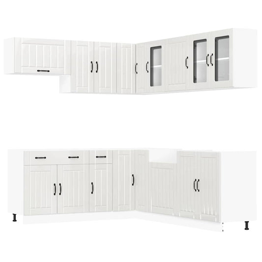 11 Piece Kitchen Cabinet Set Lucca Gloss White Engineered Wood 11 Piece Kitchen Cabinet Set Lucca Gloss White Engineered Wood