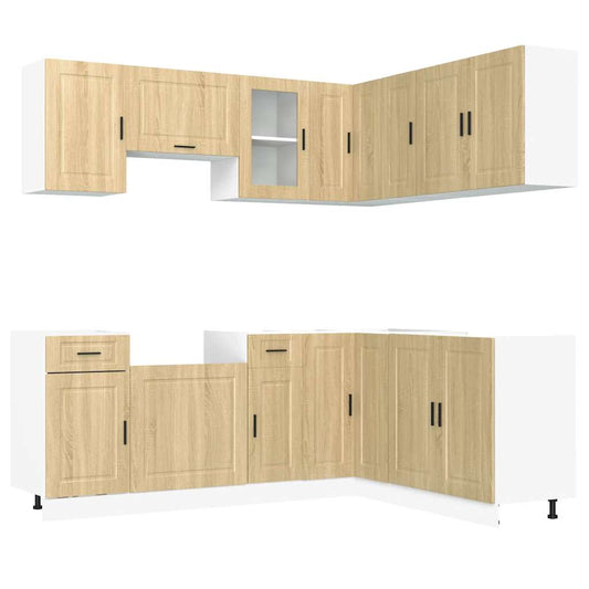 11 Piece Kitchen Cabinet Set Porto Sonoma Oak Engineered Wood 11 Piece Kitchen Cabinet Set Porto Sonoma Oak Engineered Wood
