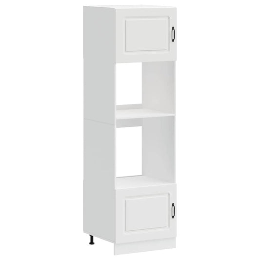 Oven Cabinets 2 pcs "Kalmar" White Engineered Wood Oven Cabinets 2 pcs "Kalmar" White Engineered Wood