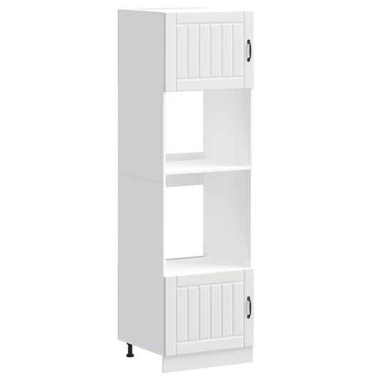 Oven Cabinets 2 pcs "Lucca" White Engineered Wood Oven Cabinets 2 pcs "Lucca" White Engineered Wood
