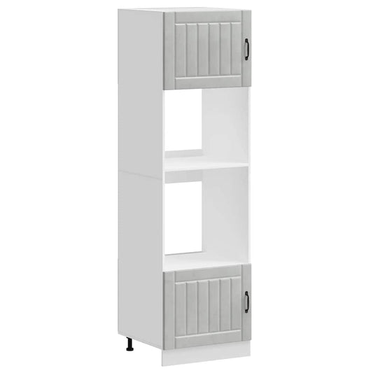 Oven Cabinets 2 pcs "Lucca" Concrete Grey Engineered Wood Oven Cabinets 2 pcs "Lucca" Concrete Grey Engineered Wood