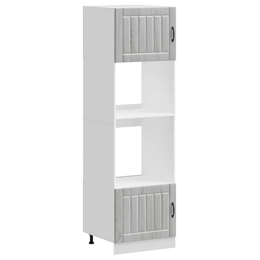 Oven Cabinets 2 pcs Kalmar Grey Sonoma Engineered Wood Oven Cabinets 2 pcs Kalmar Grey Sonoma Engineered Wood