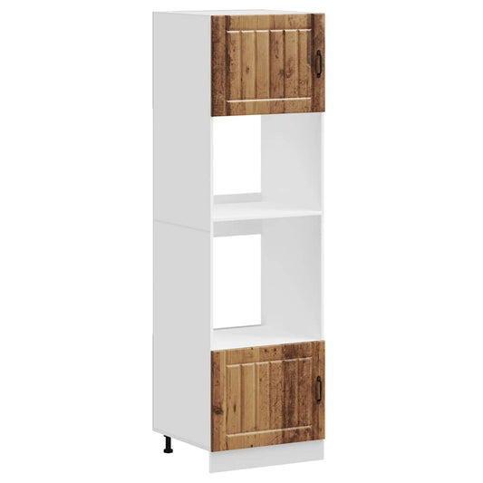 Oven Cabinets 2 pcs "Lucca" Old Wood Engineered Wood Oven Cabinets 2 pcs "Lucca" Old Wood Engineered Wood