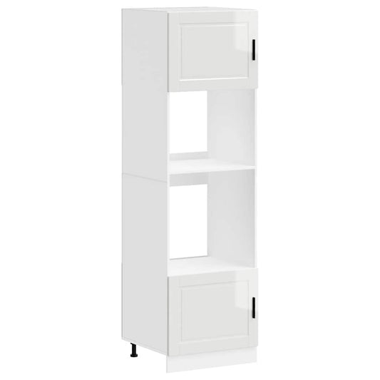 Oven Cabinets 2 pcs Porto Gloss White Engineered Wood Oven Cabinets 2 pcs Porto Gloss White Engineered Wood