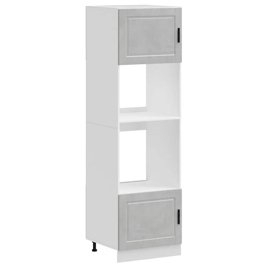 Oven Cabinets 2 pcs Porto Concrete Grey Engineered Wood Oven Cabinets 2 pcs Porto Concrete Grey Engineered Wood