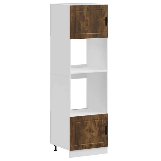Oven Cabinets 2 pcs Porto Smoked Oak Engineered Wood Oven Cabinets 2 pcs Porto Smoked Oak Engineered Wood