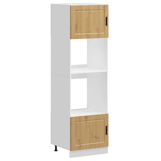 Oven Cabinets 2 pcs Porto Artisan Oak Engineered Wood Oven Cabinets 2 pcs Porto Artisan Oak Engineered Wood
