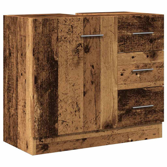 Sink Cabinet Old Wood 63x30x54 cm Engineered Wood Sink Cabinet Old Wood 63x30x54 cm Engineered Wood