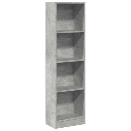 Bookcase Concrete Grey 40x24x143 cm Engineered Wood Bookcase Concrete Grey 40x24x143 cm Engineered Wood