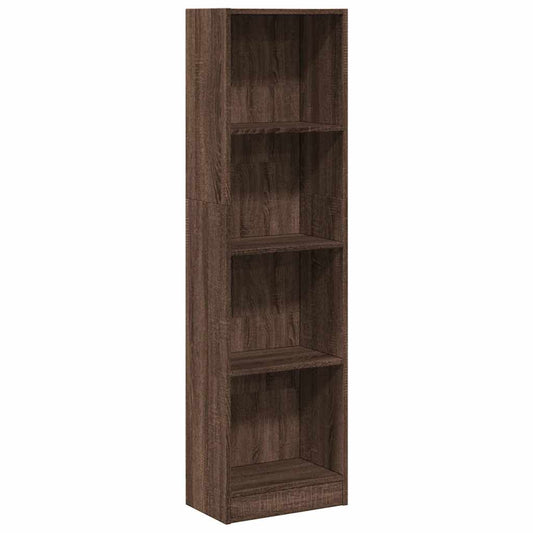 Bookcase Brown Oak 40x24x143 cm Engineered Wood Bookcase Brown Oak 40x24x143 cm Engineered Wood