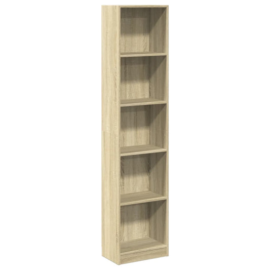 Bookcase Sonoma Oak 40x24x176 cm Engineered Wood Bookcase Sonoma Oak 40x24x176 cm Engineered Wood
