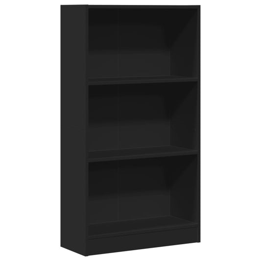 Bookcase Black 60x24x109 cm Engineered Wood Bookcase Black 60x24x109 cm Engineered Wood