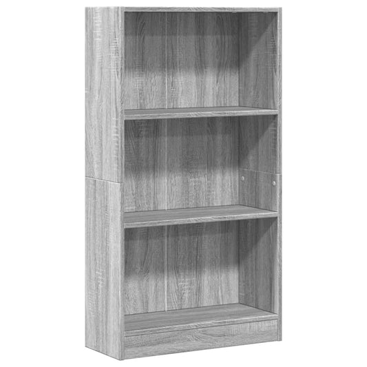 Bookcase Grey Sonoma 60x24x109 cm Engineered Wood Bookcase Grey Sonoma 60x24x109 cm Engineered Wood