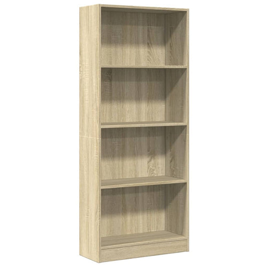 Bookcase Sonoma Oak 60x24x143 cm Engineered Wood Bookcase Sonoma Oak 60x24x143 cm Engineered Wood