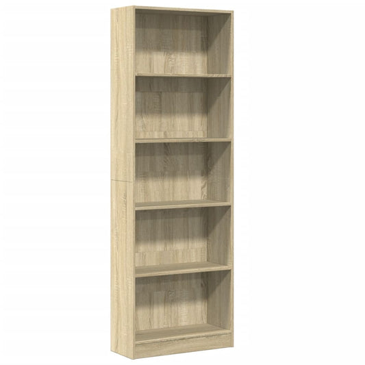 Bookcase Sonoma Oak 60x24x176 cm Engineered Wood Bookcase Sonoma Oak 60x24x176 cm Engineered Wood