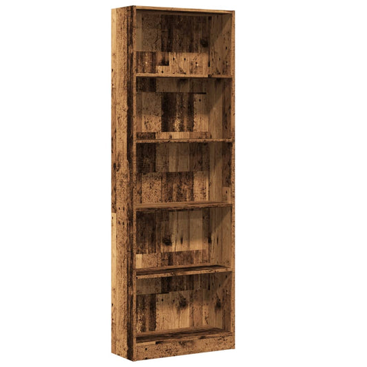Bookcase Old Wood 60x24x176 cm Engineered Wood Bookcase Old Wood 60x24x176 cm Engineered Wood