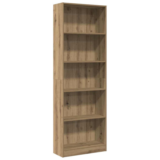 Bookcase Artisian Oak 60x24x176 cm Engineered Wood Bookcase Artisian Oak 60x24x176 cm Engineered Wood