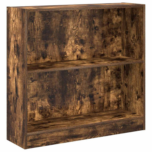Bookcase Smoked Oak 80x24x76 cm Engineered Wood Bookcase Smoked Oak 80x24x76 cm Engineered Wood