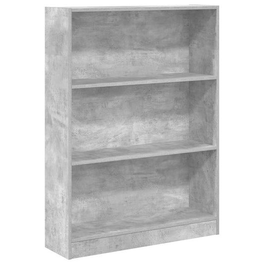 Bookcase Concrete Grey 80x24x109 cm Engineered Wood Bookcase Concrete Grey 80x24x109 cm Engineered Wood