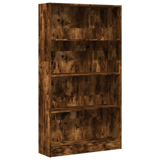 Bookcase Smoked Oak 80x24x143 cm Engineered Wood Bookcase Smoked Oak 80x24x143 cm Engineered Wood
