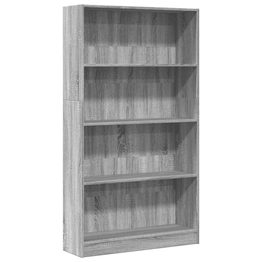 Bookcase Grey Sonoma 80x24x143 cm Engineered Wood Bookcase Grey Sonoma 80x24x143 cm Engineered Wood