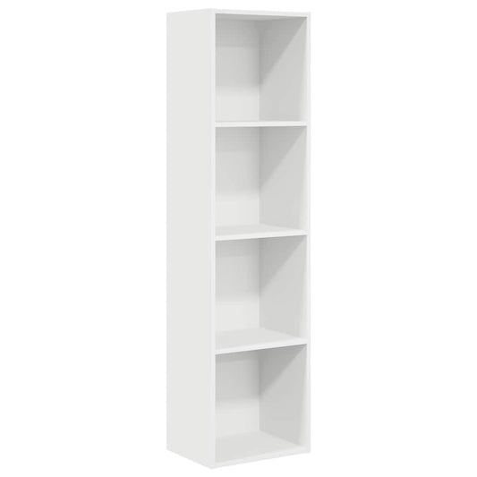 Bookcase White 40x30x152 cm Engineered Wood Bookcase White 40x30x152 cm Engineered Wood