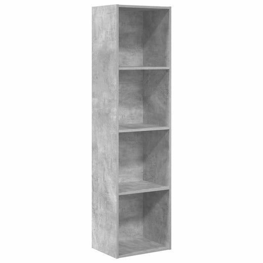 Bookcase Concrete Grey 40x30x152 cm Engineered Wood Bookcase Concrete Grey 40x30x152 cm Engineered Wood