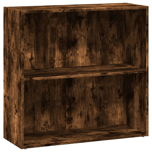 Bookcase Smoked Oak 80x30x77 cm Engineered Wood Bookcase Smoked Oak 80x30x77 cm Engineered Wood