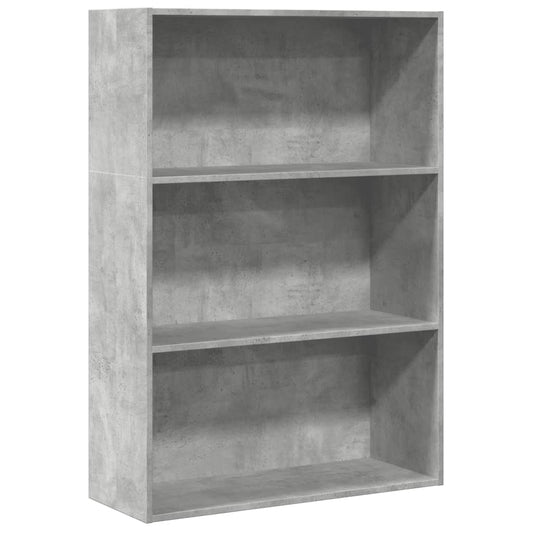Bookcase Concrete Grey 80x30x114 cm Engineered Wood Bookcase Concrete Grey 80x30x114 cm Engineered Wood